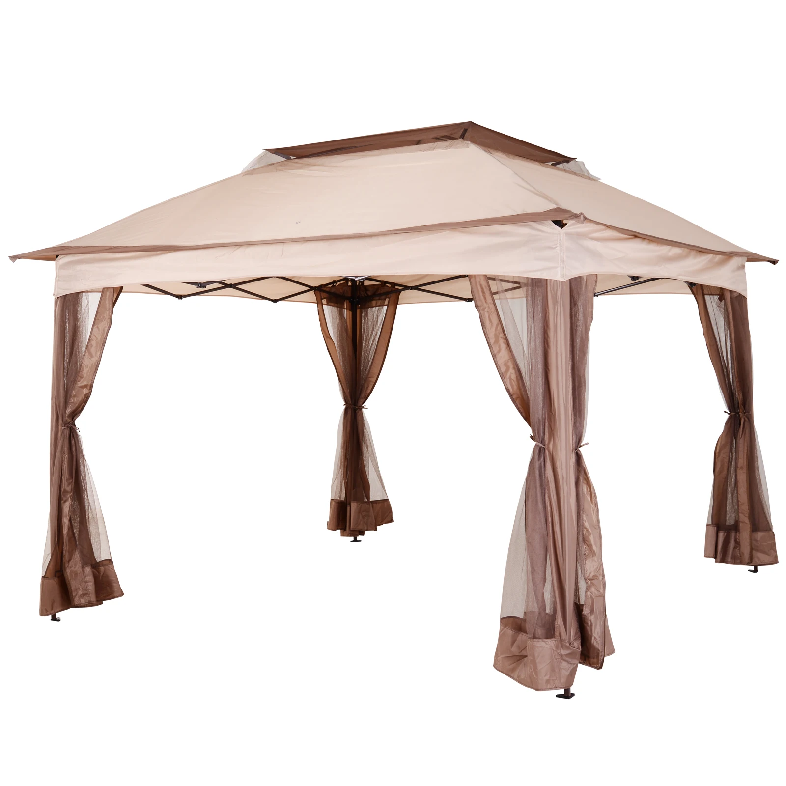 Outsunny folding tent 3.25x3.25m Gazebo gabellon Gazebo garden double roof