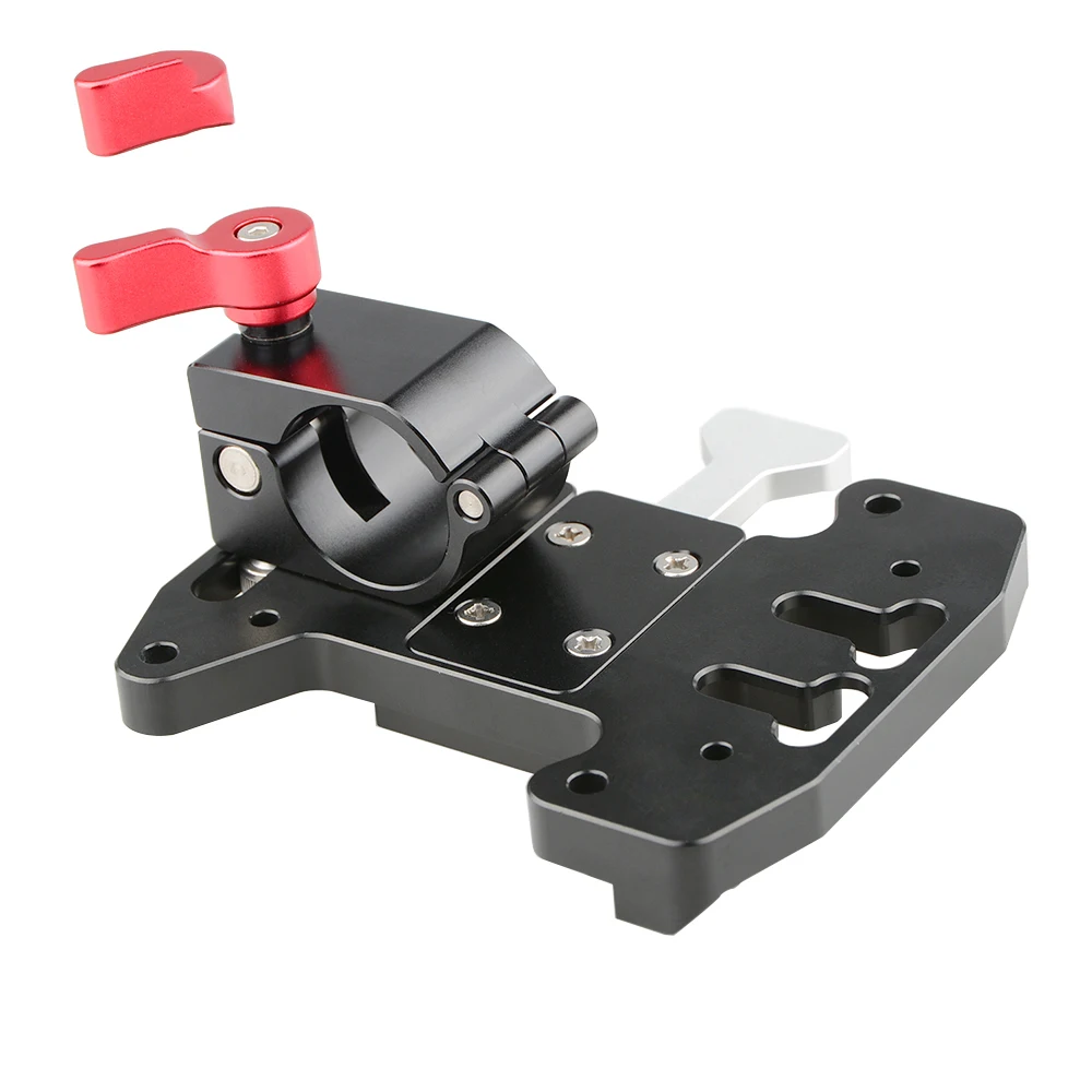 CAMVATE Quick Release V-Lock Mounting Battery Plate With 25mm Rod Clamp For Blackmagic URSA Mini,DJI Ronin M/MX Battery Mounting