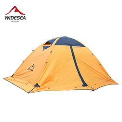 Widesea Camping Tent Tourist 2 Person Winter Tent Outdoor  4 Season Aluminum Rod with Snow Skirt