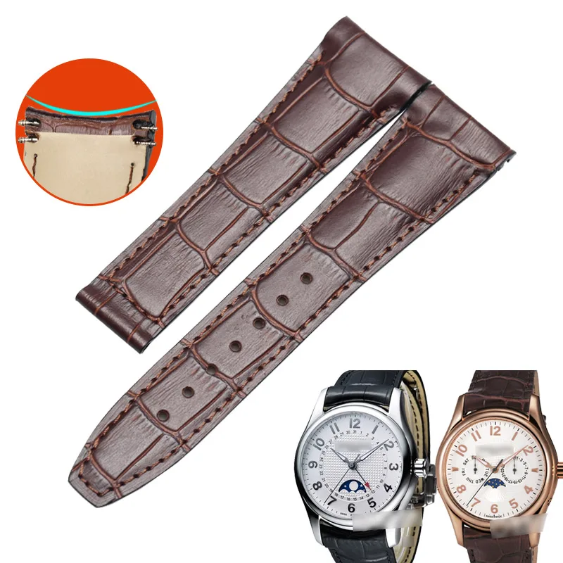 WENTULA watchbands for Frederique Constant FC-330 calf-leather band cow leather Genuine Leather leather strap watch band