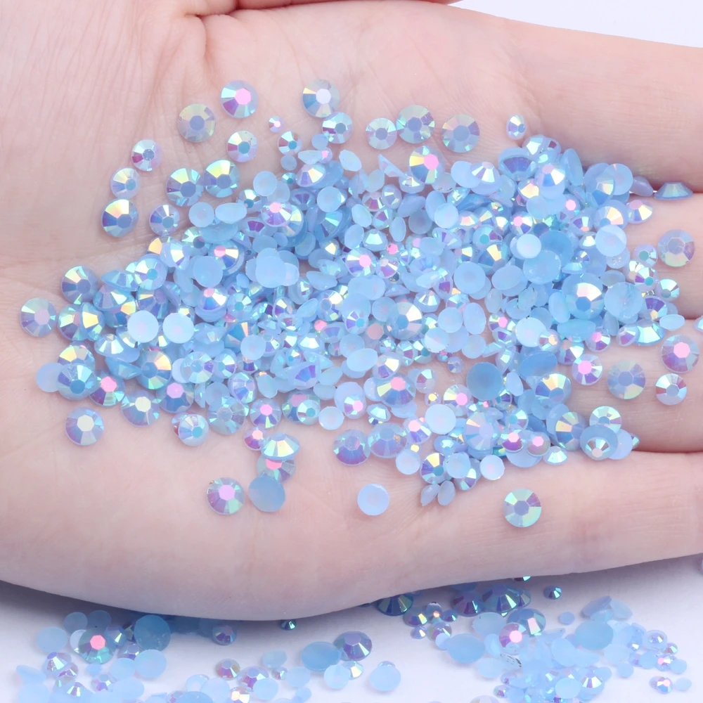 Nail Rhinestones 1000pcs 3mm Resin Rhinestones Flatback Round Glue On Non Hotfix Stones Appliques For Craft DIY Nail Art