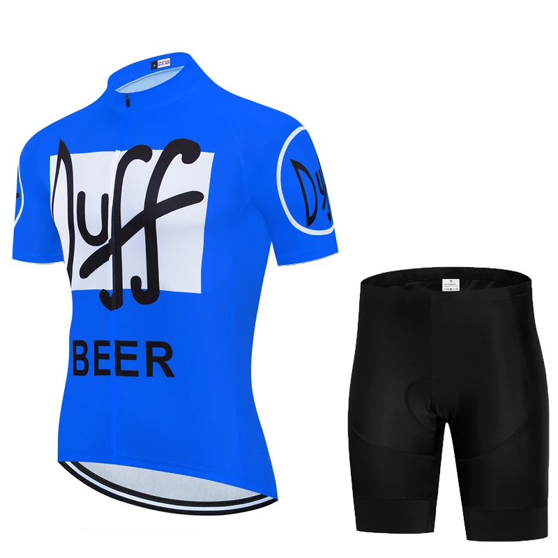 Cycling Jersey Set 2022 DUFF Men Summer Short Sleeve Cycling Suits MTB Racing Bike Clothes Outdoor Bicycle Clothing Cycling Set