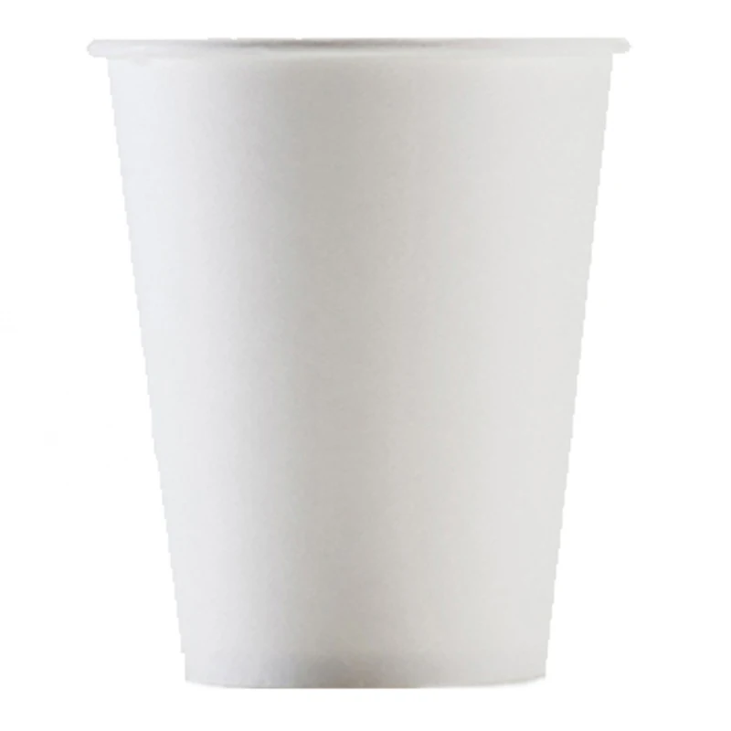 50/100pcs/Pack 250ml Pure White Paper Cups Disposable Coffee Tea Milk Cup Drinking Accessories Party Supplies