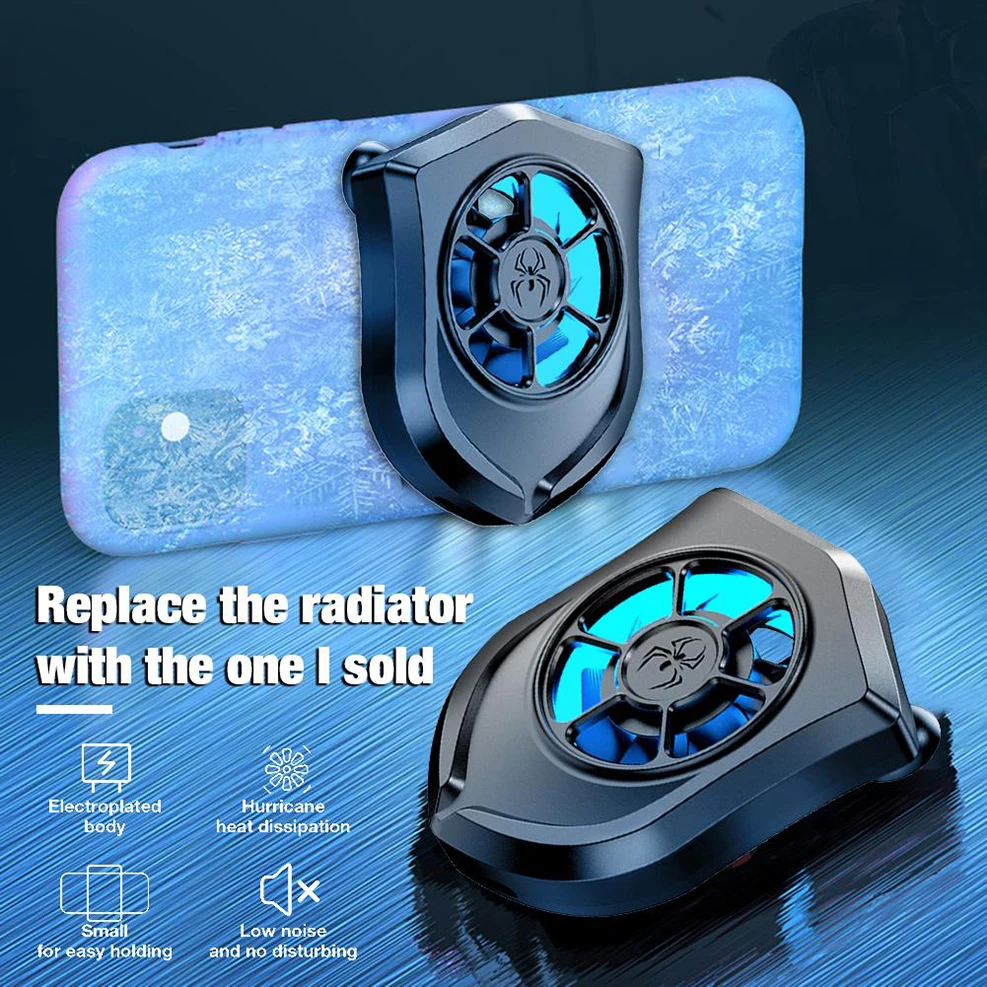 Portable Cooling Fan Game Mobile Phone Cooler USB Powered Cell Phone Radiator Sucker Cooling Tool For IPhone Samsung Xiaomi LG