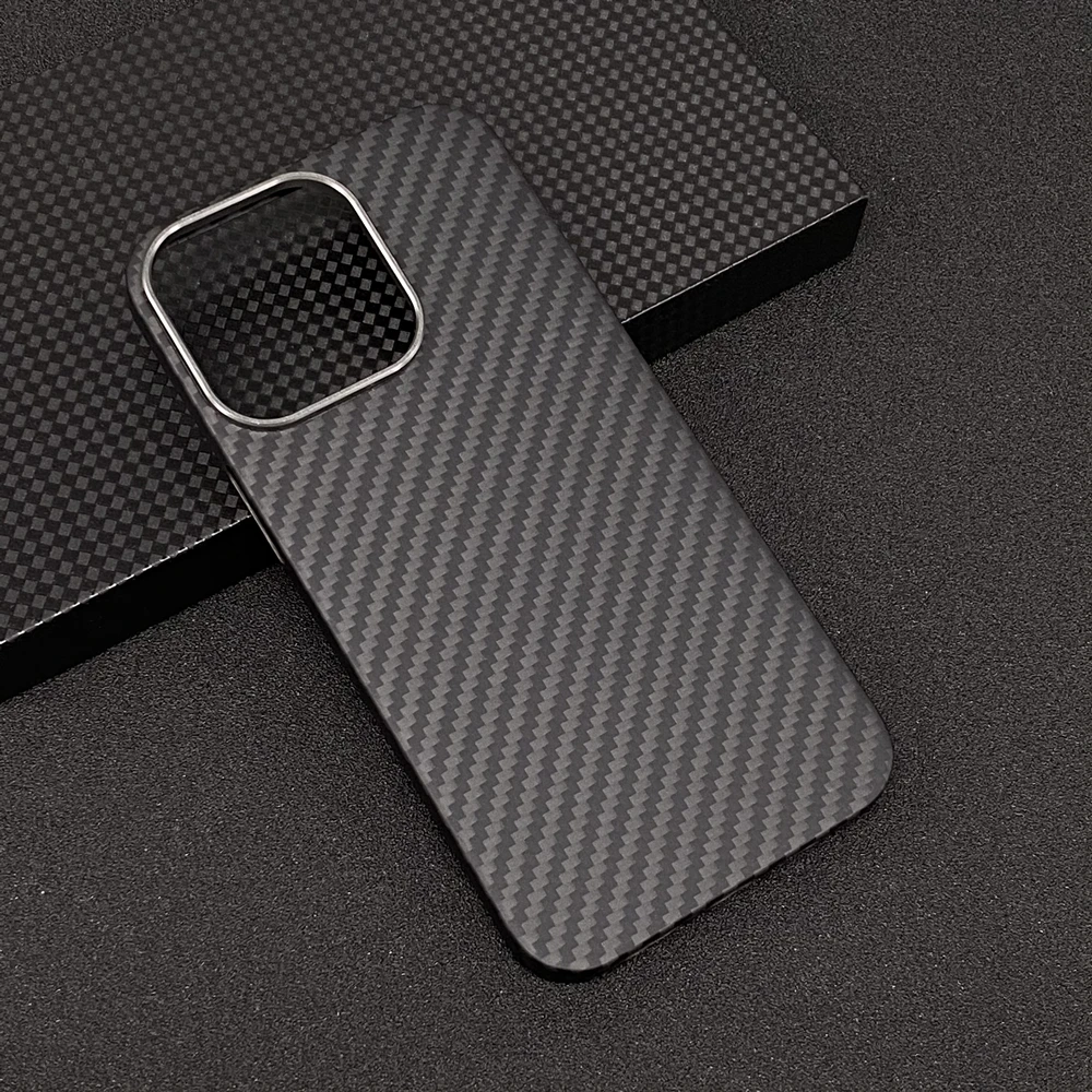 Real Carbon Fiber Phone Case for iPhone 13Pro 13 Pro Max Ultra Thin Anti-fall Carbon Fiber Hard Cover Cases