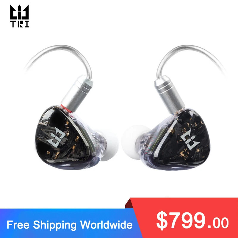 

TRI Starlight 4Electrostatic Driver Units+2Balanced Armature Driver+10MM Carbon Nanotube Dynamic Driver HIFI In Ear Earphone