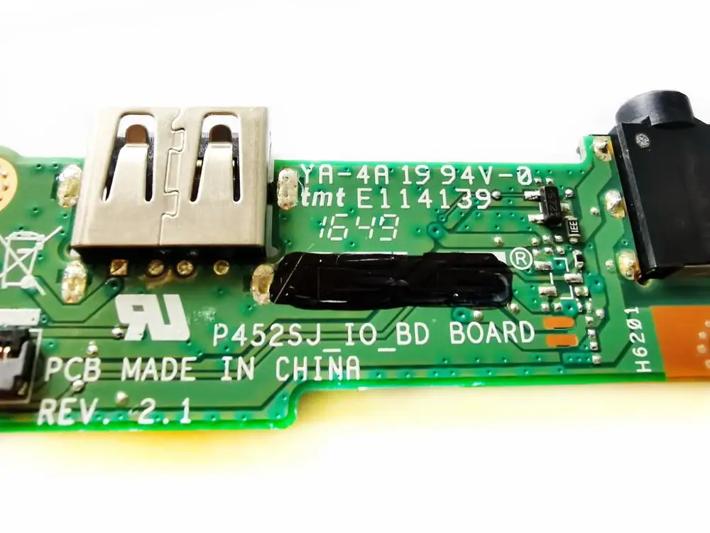 Original for ASUS P452SJ  USB board Audio board P452SJ  IO  BD  BOARD  REV 2.1 tested good free shipping