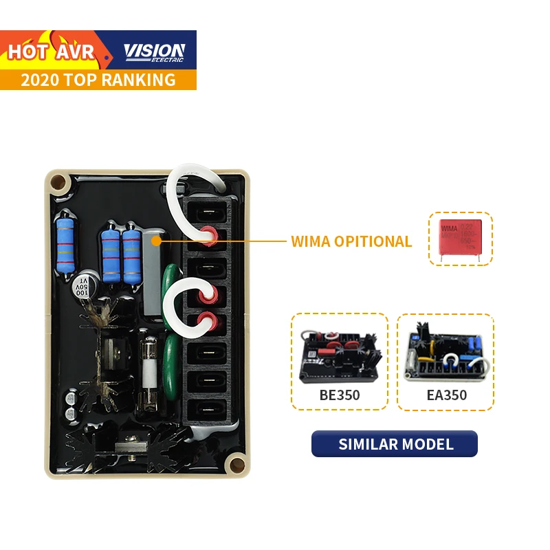 3 Phase Generator Engine Parts AVR Circuit Diagram SE350 Automatic Voltage Regulator AVR SE350 For Diesel Engine