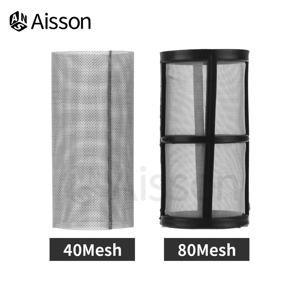 1/2\'\' 3/4\'\' 40 80 Mesh Water Pipe Filter Plastic Transparent Water Tank Garden Irrigation Impurity Filter Aquaculture Prefilter