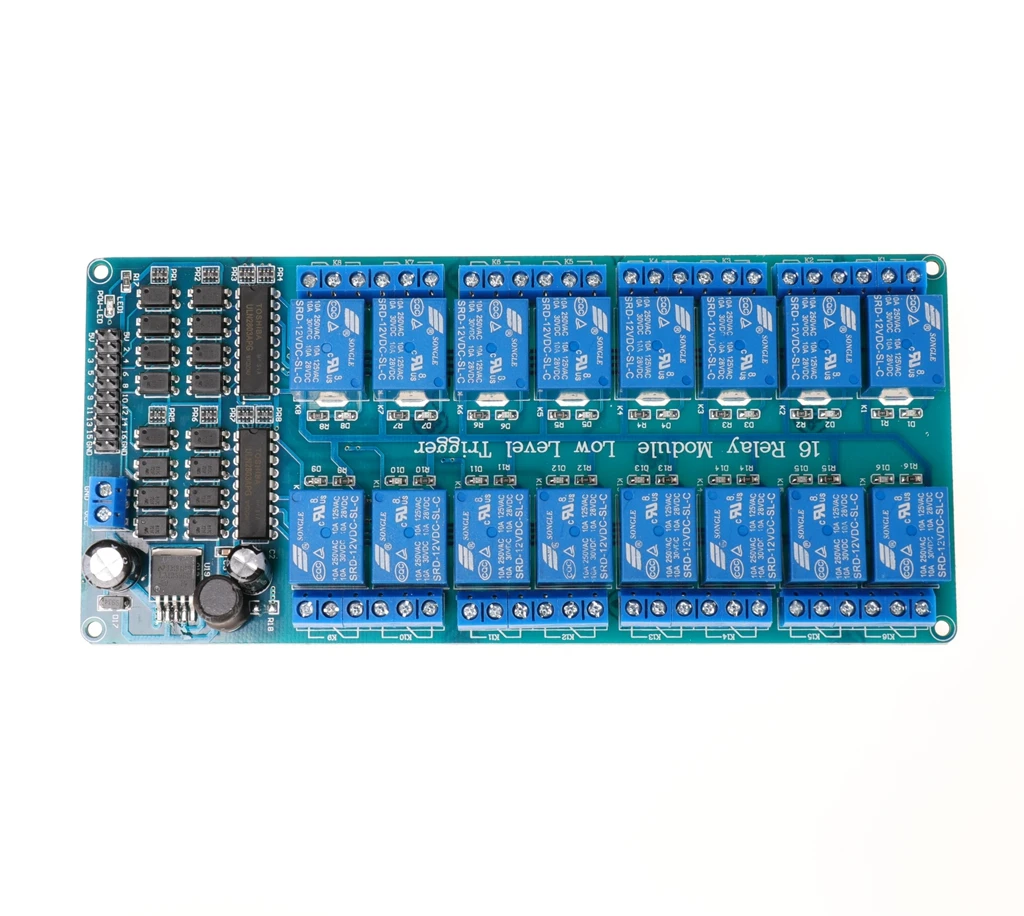 16-weg relais modul mit optokoppler schutz LM2596 power control panel modul 5V12V