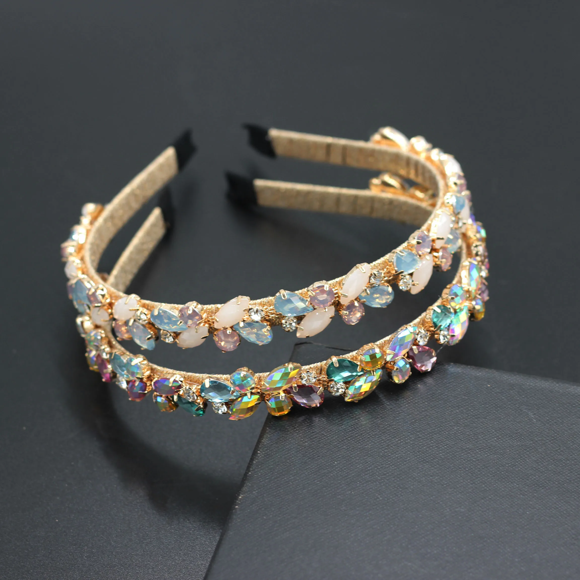 New Arrival Fashion  Princess Hairbands Floral Rhinestone Headbands For Women Girls Fashion Hair Accessories 246