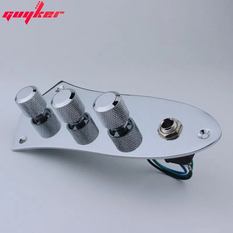 1 Set GUYKER BJB Preamp/tone control w/gain for JB bass(With Jazz Bass Control Plate+Control Knob)