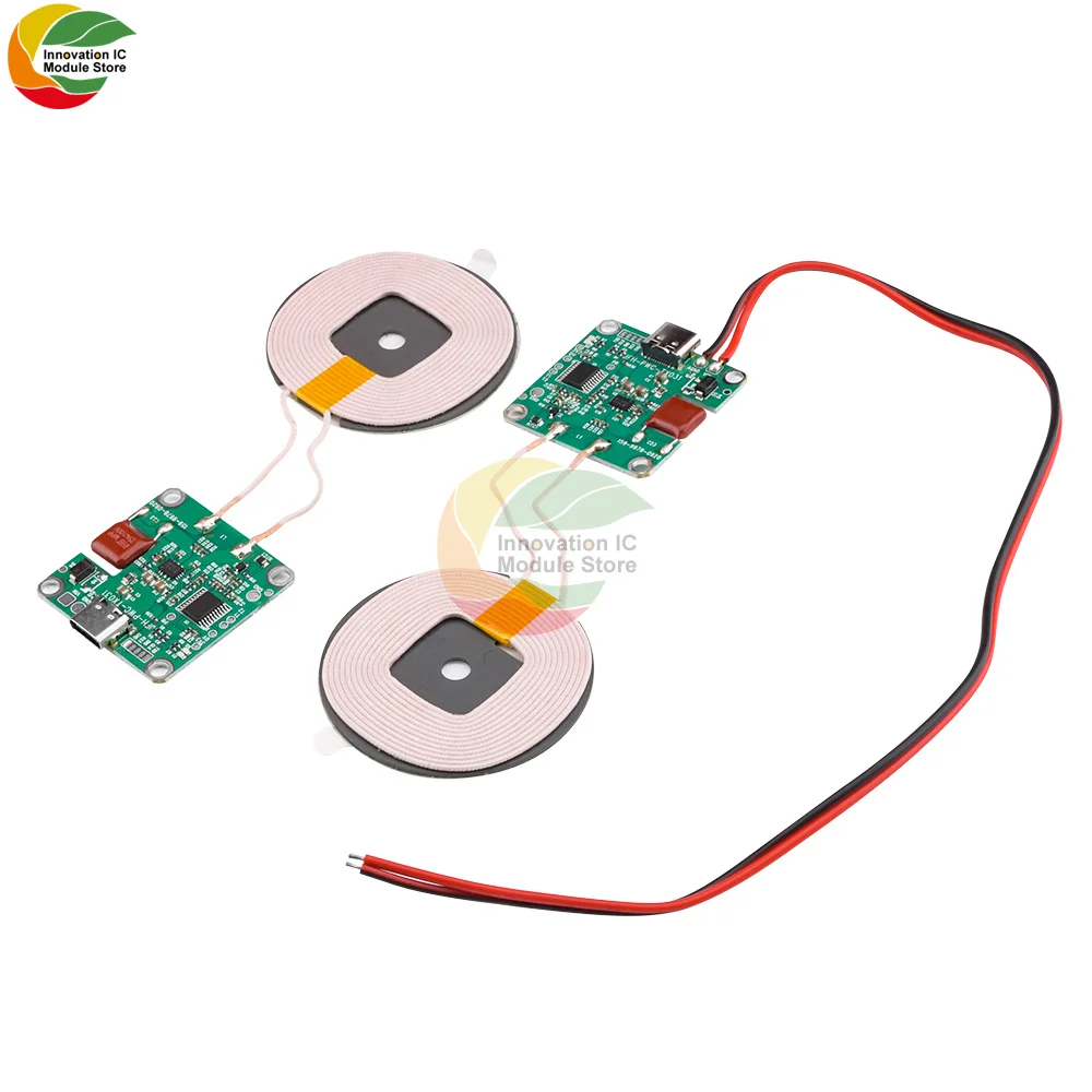 Ziqqucu 20W High Power 5V 13.5V Fast Charge Wireless Charger Transmitter Module Type-c USB + Coil For Qi Universal Phone Battery