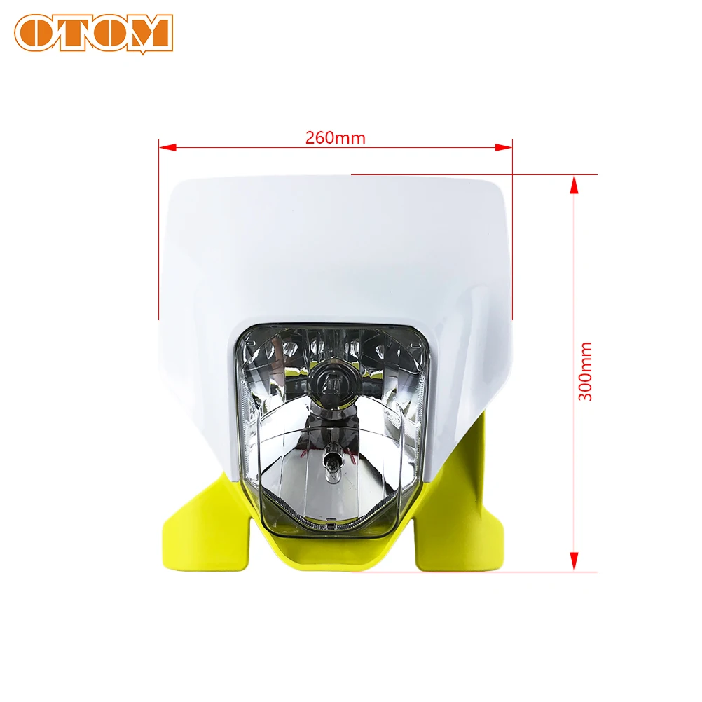 OTOM 2022 Motorcycle Headlight Assembly Bulb Type Motocross Supermotor Headlamp For HUSQVARNA 125 250 300 450 501 FC FE TE FX TC