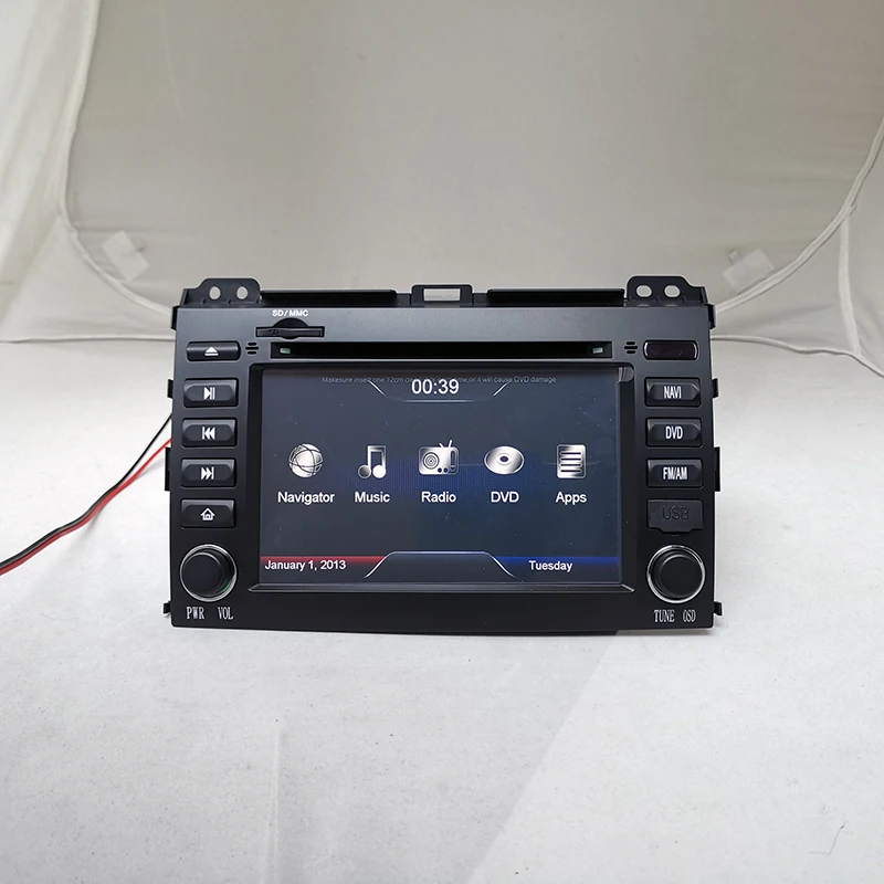 OEM Car DVD GPS Stereo Radio RDS FM AM for Toyota Land Cruiser Prado 150 Bluetooth A2DP Audio Video MP3 MP4 Free Camera Map