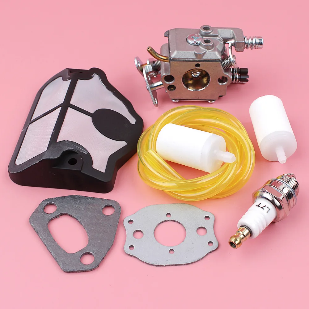 La linea di filtro del carburante del carburatore Kit di guarnizioni del filtro dell'aria del tubo flessibile per Husqvarna 136 137 142 141 36 41 motosega sostituisce la parte Zama C1Q-W29E