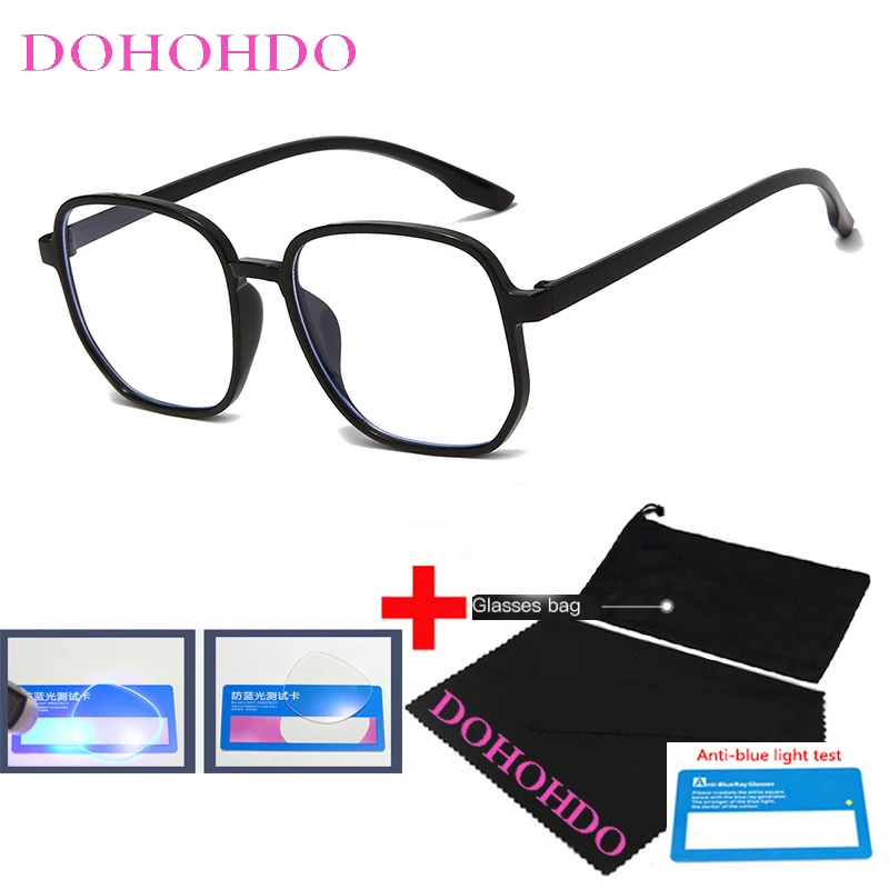 Women Anti Blue Light Blocking Glasses Men Frame Clear Fatigue Computer Protection Mobile Game Filter Optical Spectacles UV400