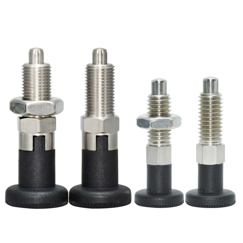 Indexing Plungers Index Blot Lock Pin Return Type and Rest Position Stainless steel 303/Carbon Steel coarse thread screw