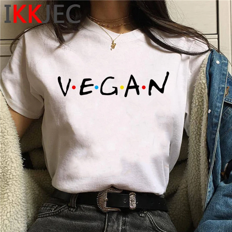 Wegańskie tshirt t shirt kobiety drukuj odzież dla par tshirt koszulki z nadrukami kobiety kawaii