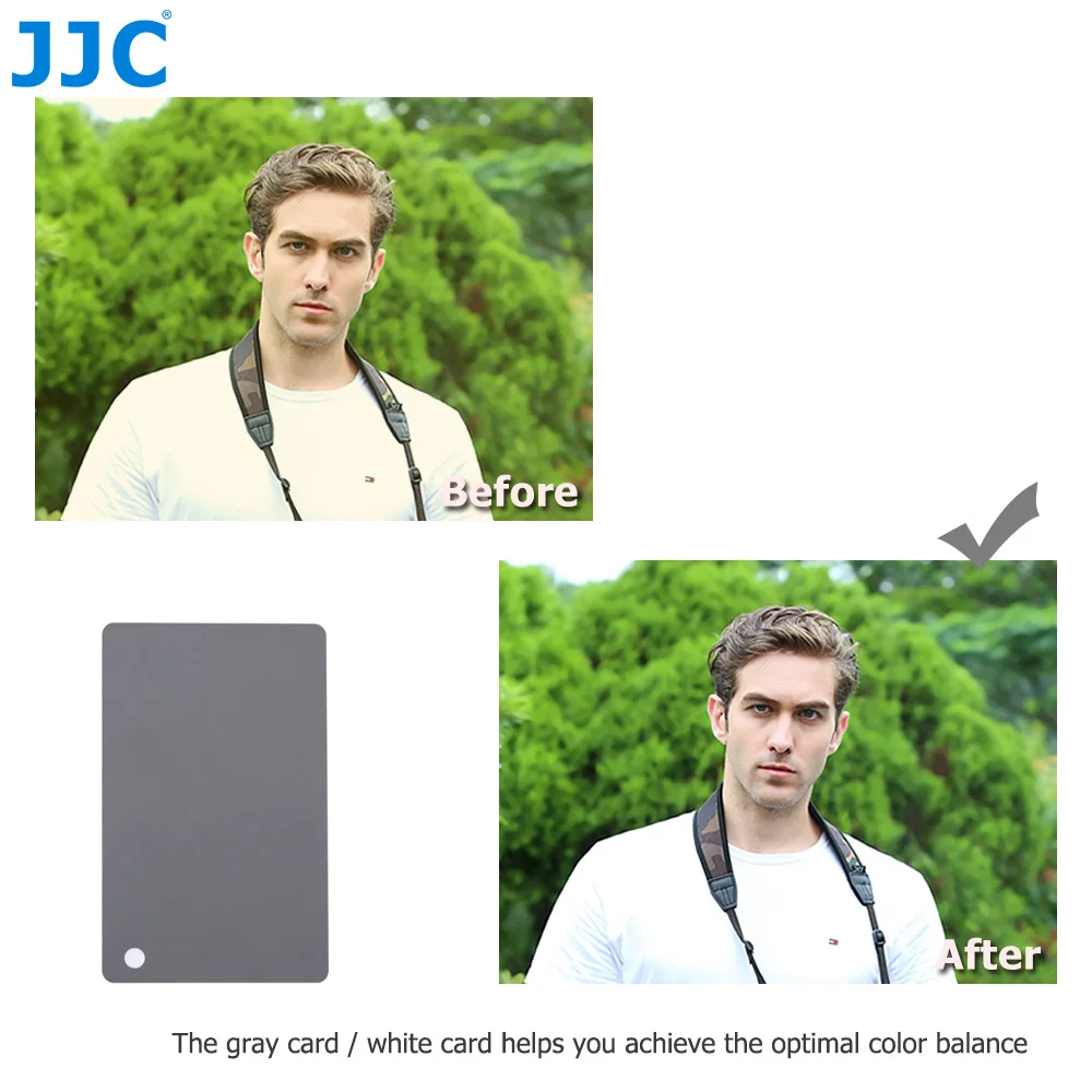 JJC Profession White Balance Cards 18% Gray Grey Card Photography Color Correction Checker Camera Accessory for Canon Pentax