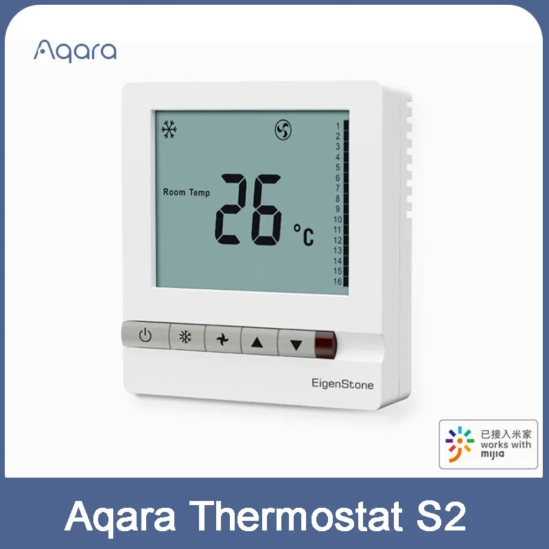 

Original Smart Home Mijia Aqara S2 EigenStone Air Conditioner Thermostat S2 (Air Duct Machine)Work For Mijia Mi Home APP