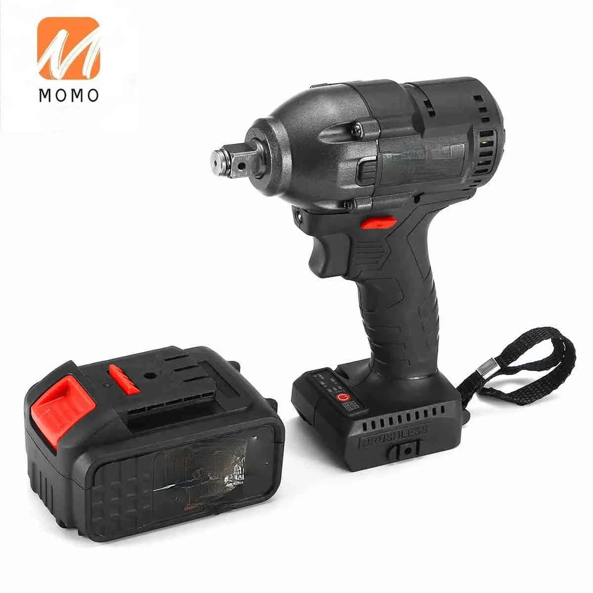 

Electric Impact Wrench Infinitely Cordless Speed Brushless Impact Electric Wrench 108VF 16800mAh Rechargeable Lithium Battery