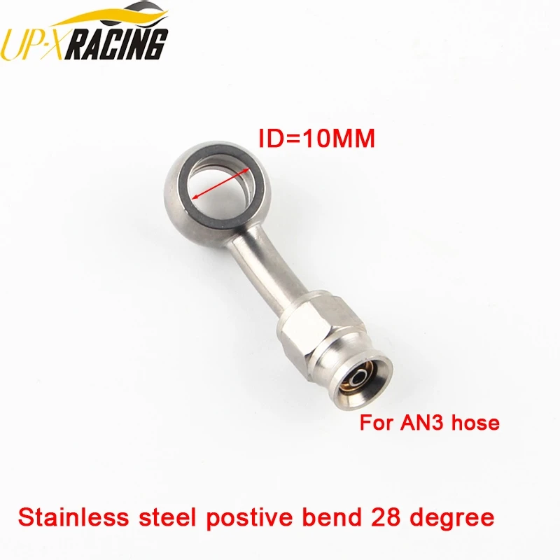 car motorcycle Motor Bike hydraulic PTFE brake hose stainless steel swivel banjo fitting turbo oil line Fitting AN3  end