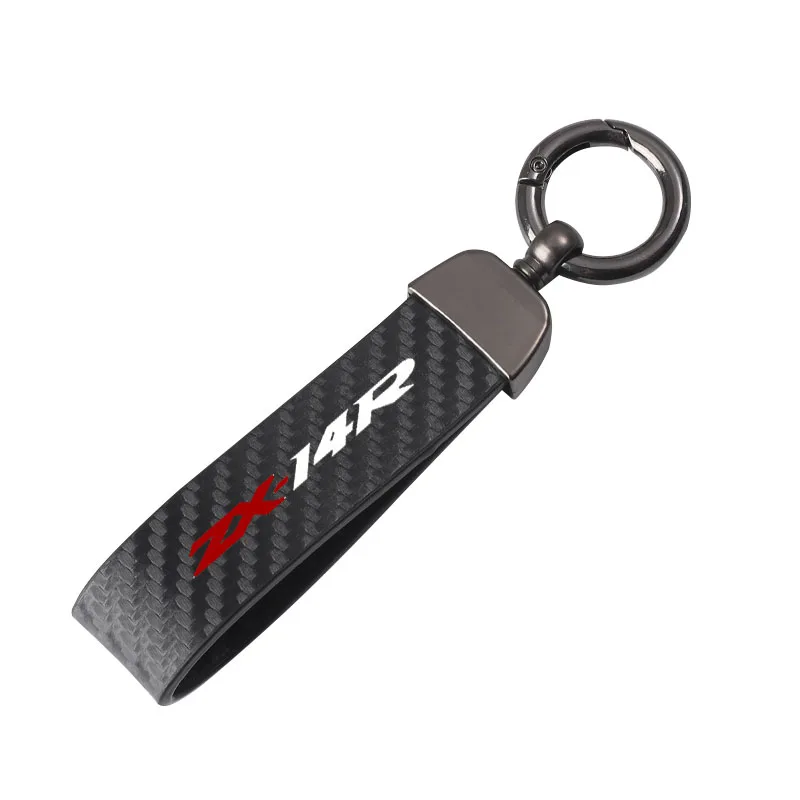 Carbon fiber motorcycle key chain key ring For Kawasaki ZX14R ZX 14R ZX14 R 2018 2019 2020 2021 Motorcycle Accessories