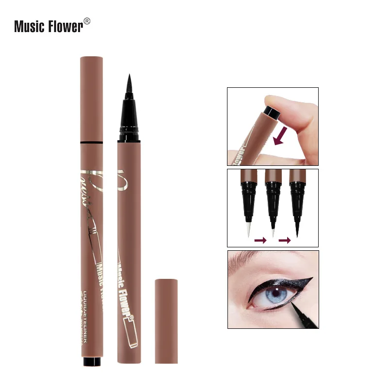 Hot Selling M6014 Cool Fresh Push Waterproof Not Makeup Removing Liquid Eyeliner Makeup Goods Cosmetic Gift for Women