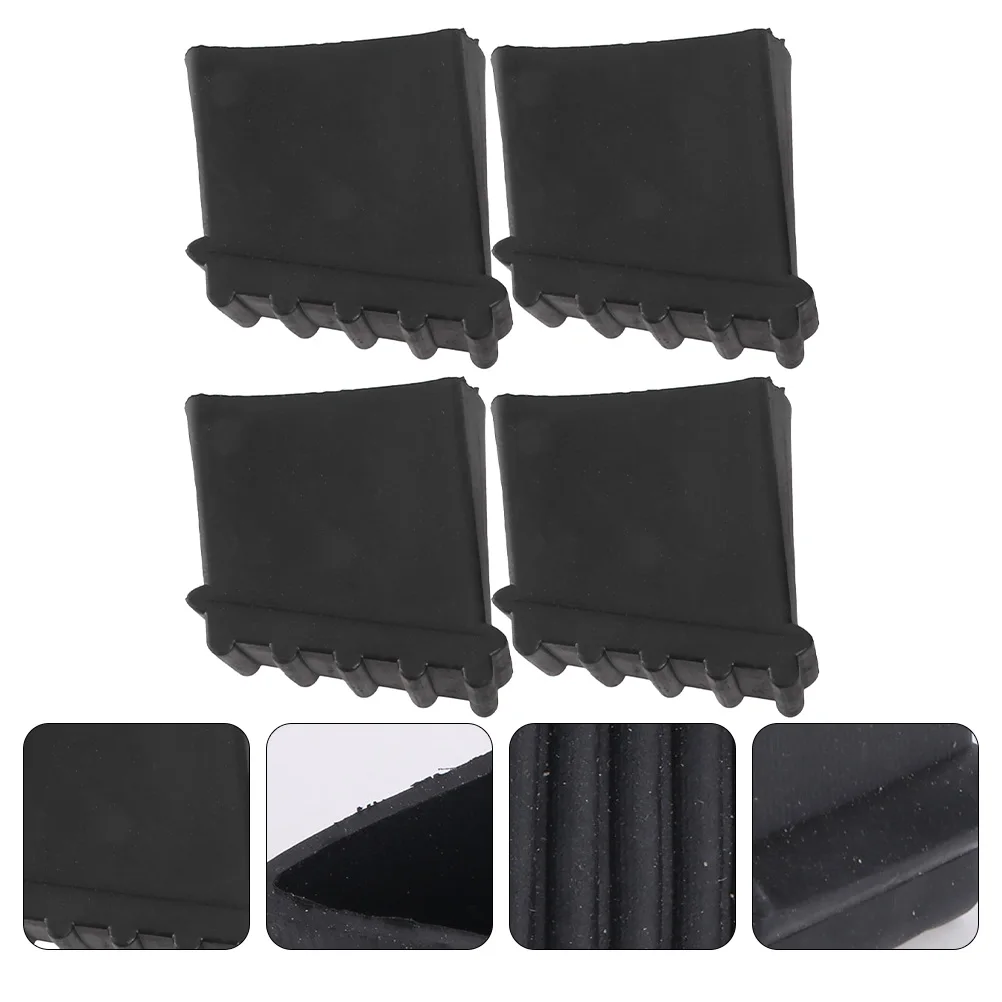 4pcs Replacement Step Trampoline Bunk Bed White Boots Stepladder Replacement Feet Cover Rubber Folding Table Legs Grip Cover