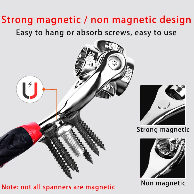 Hổ Ổ Cắm Cờ Lê Có Tác Dụng Với Spline Bu Lông Torx 360 Độ 6 Năm 48/8 Trong 1 Universial Đồ Sửa Chữa Xe Hơi cờ Lê 2 Đầu Miệng Dụng Cụ Cầm Tay