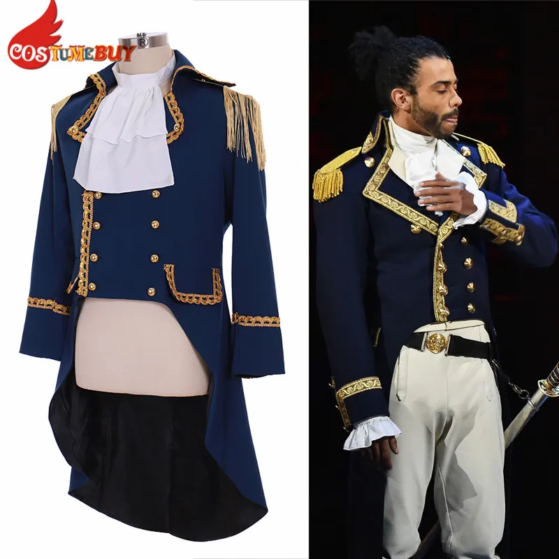 

Costumebuy musical Hamilton Cosplay Marquis de Lafayette Gothic Aristocrat Military Tuxedo Jacket Gentleman Medieval Men coat