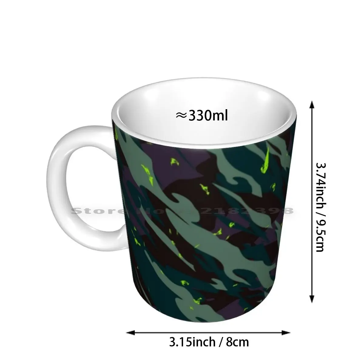 Modern Tiger Stripe Camouflage Pattern Ceramic Mugs Coffee Cups Milk Tea Mug Modern Camo Camouflage Tiger Stripe Woodlands