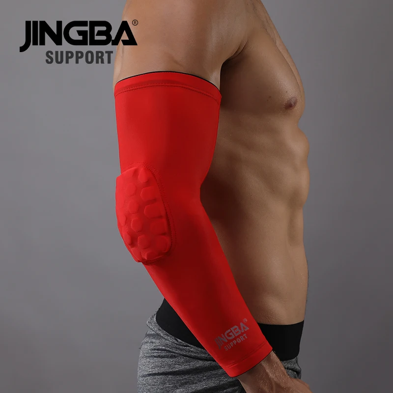 JINGBA SUPPORT 1PCS Elastic lycra Basketball knee protector pads support+Volleyball Elbow brace support protector Pad rodilleras