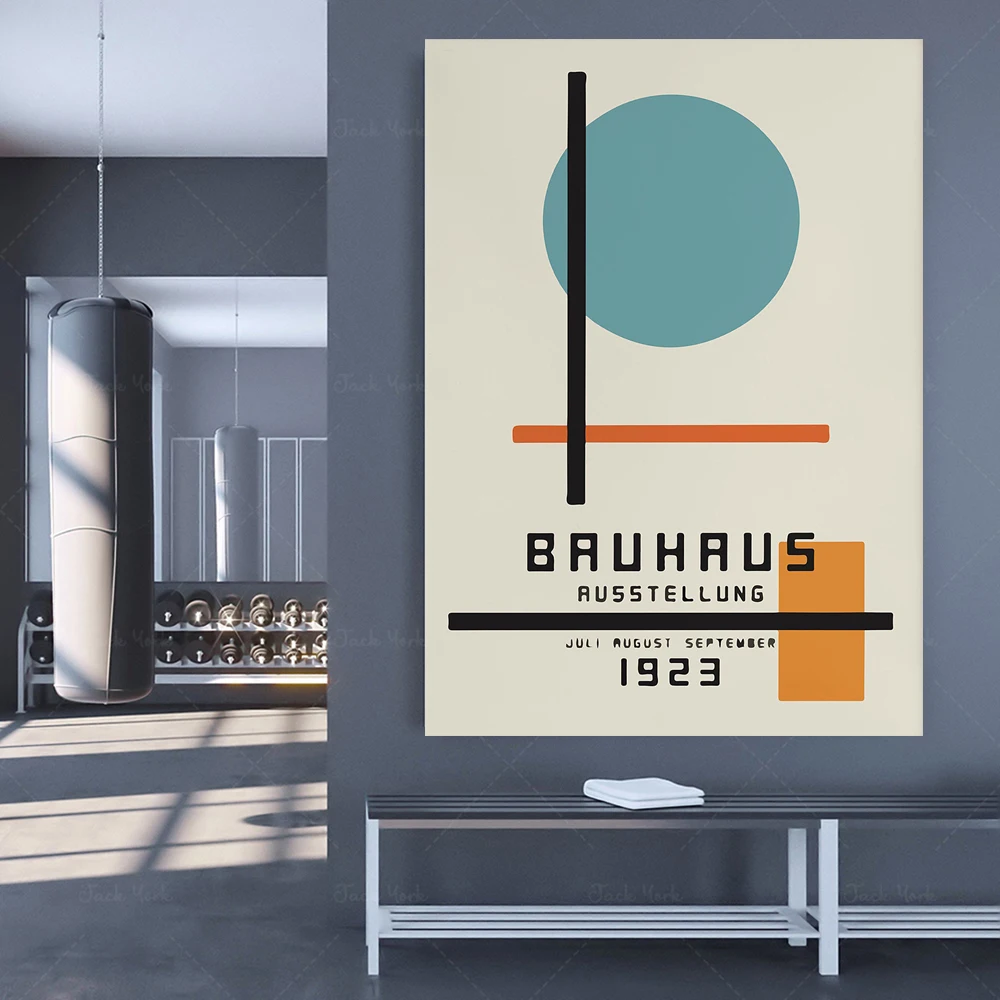 Bauhaus Print - Museum Poster - Exhibition Poster Printable Wall Art - Minimalist Wall Art | Mid Century Poster | Bauhaus Poste