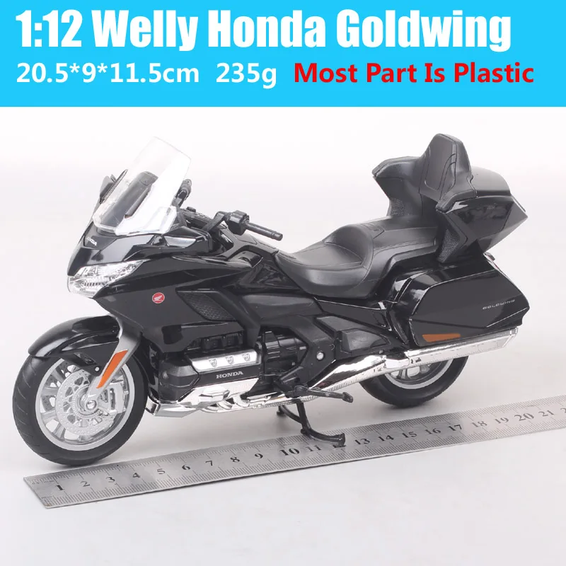 Classic 1/12 Scale Big Welly Honda Gold Wing Touring Motorcycle Toy Vehicles Model Sports Cruiser Bike Souvenir For Collectors