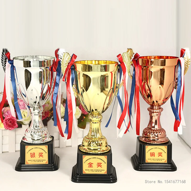 Customized Metal Trophy, Universal Trophies, Gold, Silver, Bronze, Commercial, Rewards, Home Decoration Souvenir Cup 1Pc