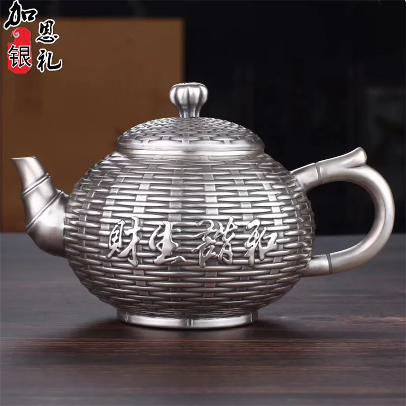 Teapot, kettle, hot water teapot, tea set, handmade silver teapot, gift collection, kung fu tea props.