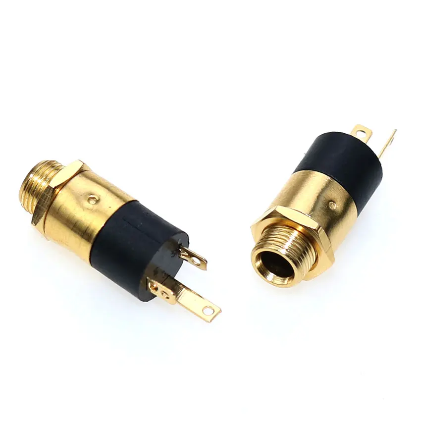 1Pcs PJ392 392A 3640 399M 3.5MM Stereo Female Sockect Jack with Screw 3.5 Audio Headphone Connector PJ-392 Cylindrical Socket - Image 2