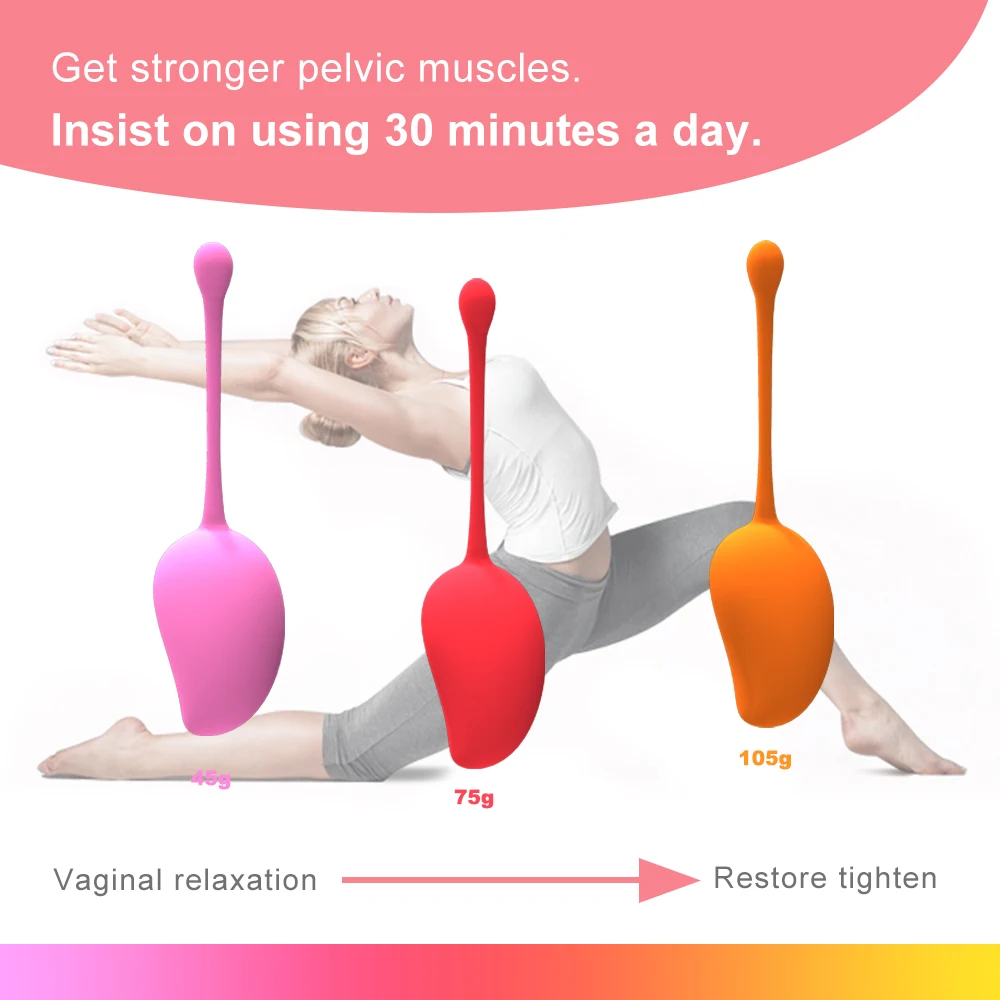 Mango Kegel Balls Weighted Bladder Control Kegel Trainer Pelvic Floor Exercises vaginal muscle balls Chinese Balls For Women