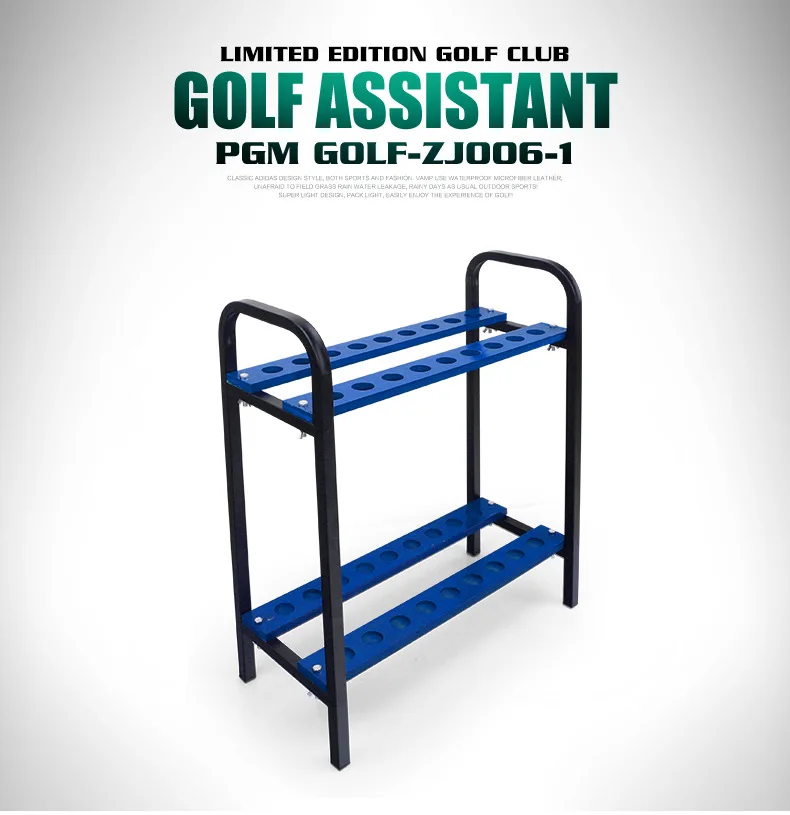 Catazer Golf Club Rack Ball Show Frame Can Hold 18 Clubs Golf Training Aids