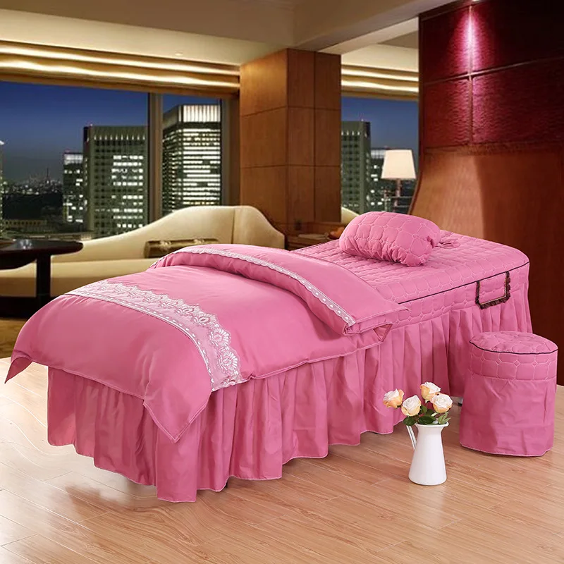 New 1pcs Beauty Salon Massage Table Bed Sheet Bed Skirt Skin-Friendly Massage SPA Bed Full Cover High Quality