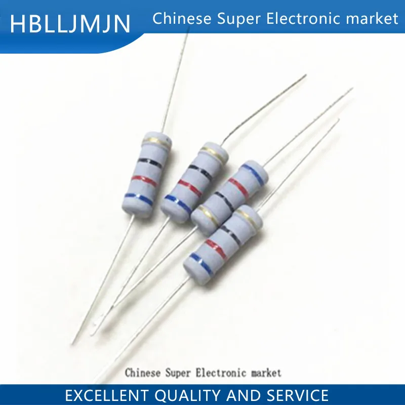 20pcs 2 WATT 2W 0.1OHM 0.1 Ohm 0.1R 0.22OHM 0.22 Ohm 0.22R 0.33OHM 0.33 Oh 5% CARBON FILM RESISTOR 1K 10K 100K 2K2 3K3 4K7 220R