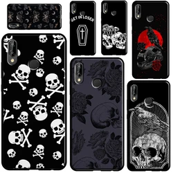 Skull Gothic Creepy Pastel Goth For Huawei P20 P40 P30 Pro Mate 20 Lite Nova 5T P Smart 2019 2021 Case For Honor 50 9X 8X