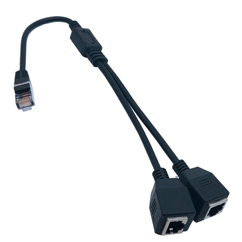 RJ45 Male To 2 Fema…