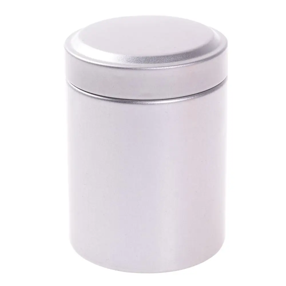 New Mini Tin Storage Box Round Shaped Sealed Jar Cans Coffee Tea Caddy Tea Iron Box Tinplate Container for Gift Home Decoration