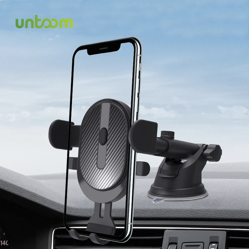 Untoom Sucker Car Phone Holder Car Suction Cup Phone Stand for Mobile Phone Car Dashboard GPS Mount for iPhone 15 14 13 Xiaomi