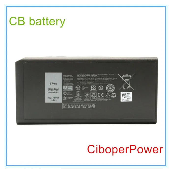 

11.1V 97WH Original quality battery for 4XKN5 X8VWF XN4KN YGV51 453-BBBE E5404 E7404