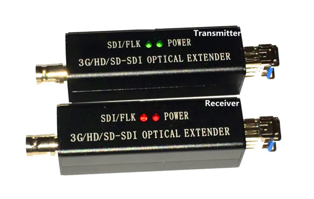 Mini 3G HD SDI BNC untuk Serat Optik Media Converter Audio 1080P HD SDI Lebih dari Fiber Optic Video transceiver Extender 20Km