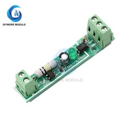 AC 220V Optocoupler Isolation Module 1 Channel Voltage Detector Board TTL 3-5V SCM Testing for Microcontroller Adaptive PLC 24V